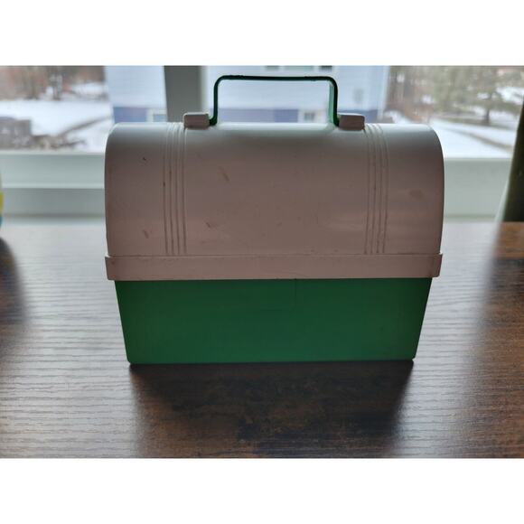 Vintage Fisher Price Toys #550 - Green/White Lunch Pail, Box, Kit - Picture 1 of 10